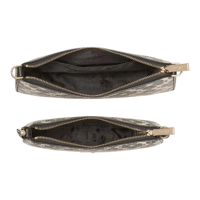 Kate Spade PVC Shoulder Bag, Crossbody Bag Trumpets Women's Black-3