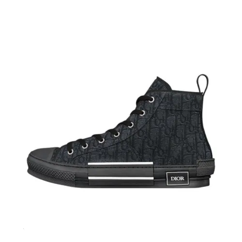DIOR B23 High Top Skateboard Shoes Men's Black