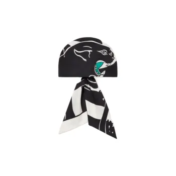 Valentino Silk Cotton Headwraps Women's Black