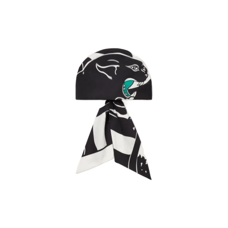 Valentino Silk Cotton Headwraps Women's Black-0