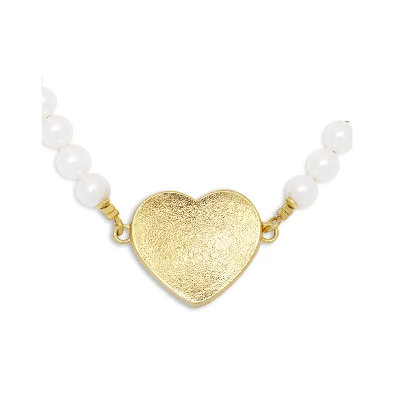 CHANEL Metal Artificial Pearl Necklaces Women's Blue-2