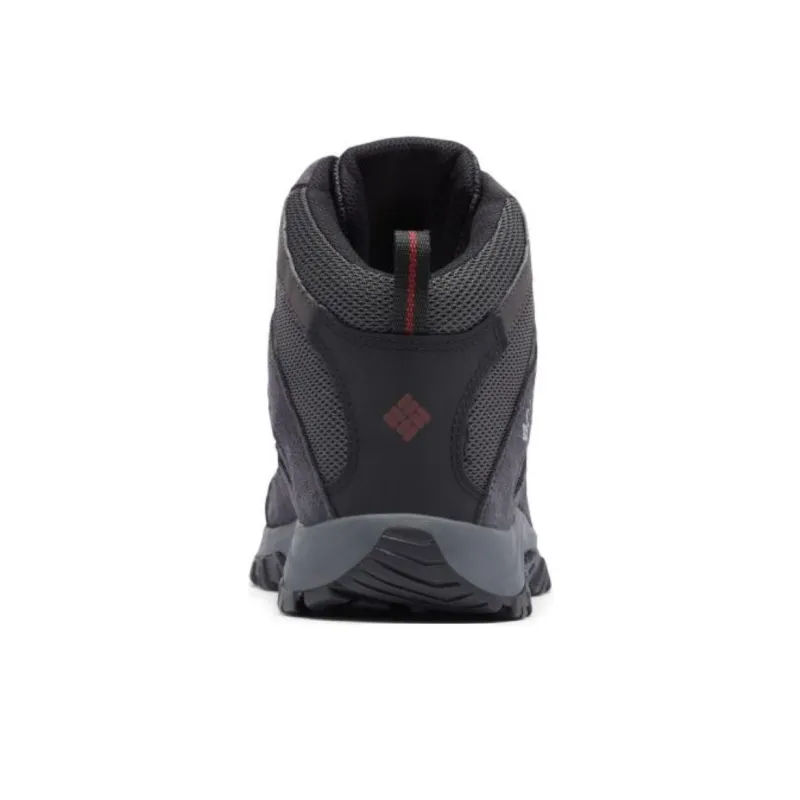 Columbia Crestwood Cushioned Slip Resistant Mid Top Trekking Shoes Men's Gray Black-3