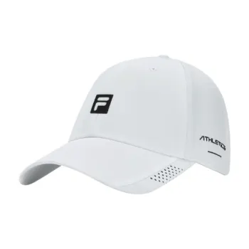 FILA Polyester Baseball Caps Unisex Standard White