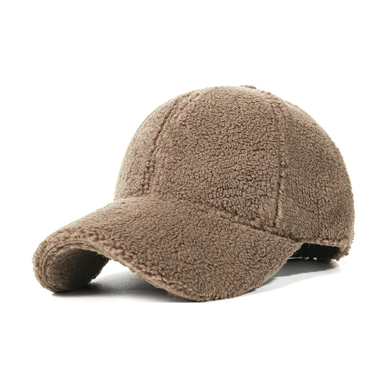 CACUSS Junior Faux Sherpa Baseball Caps Unisex-2