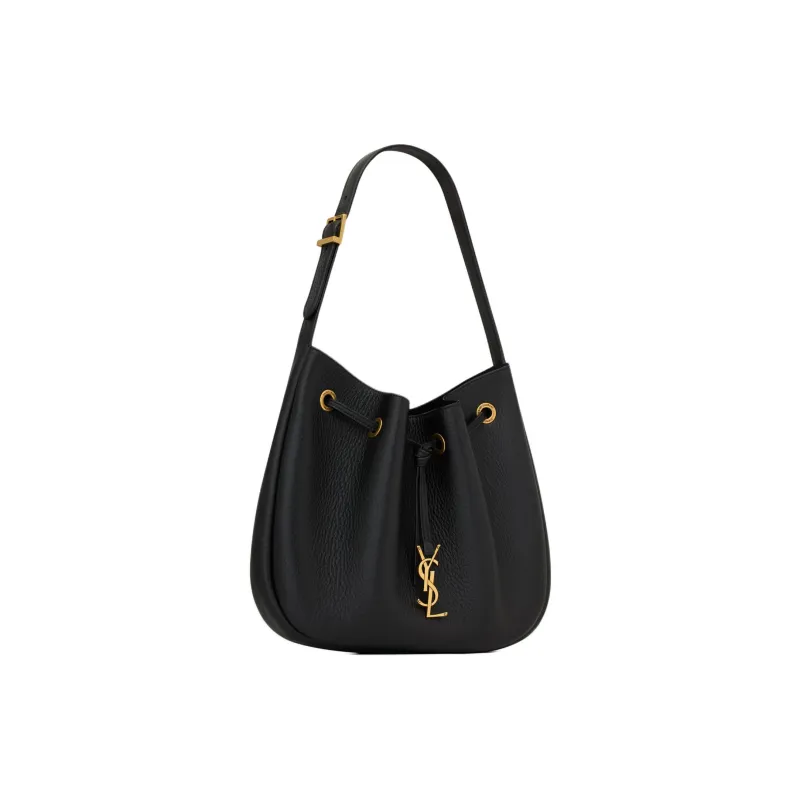 SAINT LAURENT Paris VII Small Hobo Leather Handbags-2