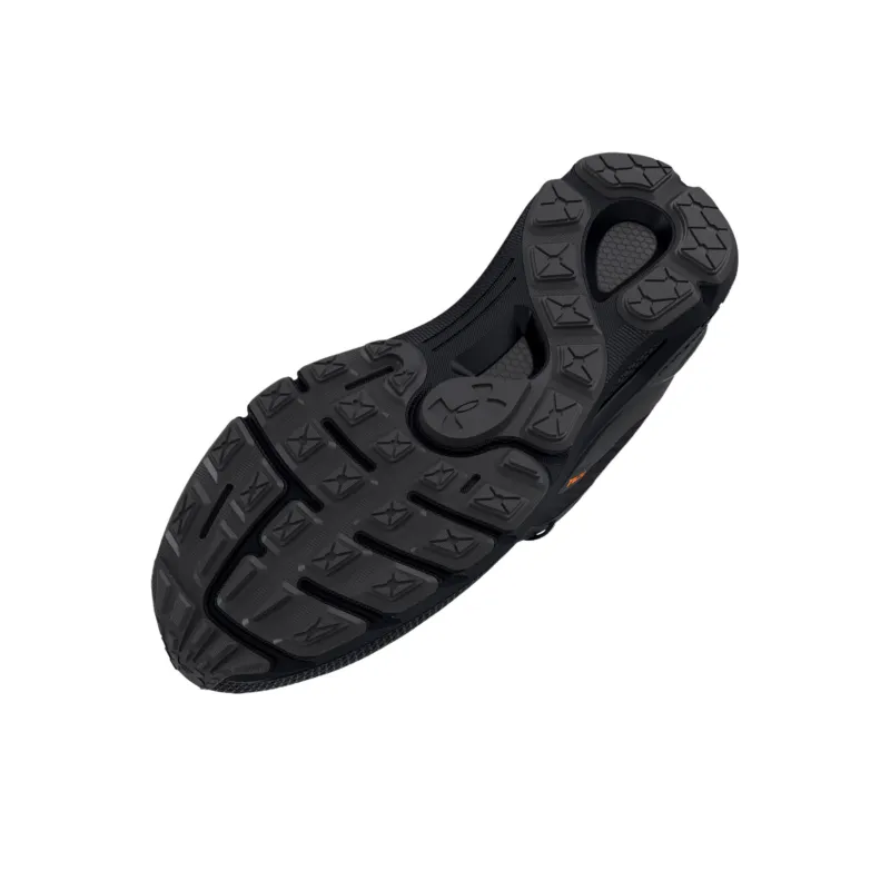 Under Armour Sonic Trail Slip Resistant Low Top Trail Running Shoes Unisex Black Orange-4