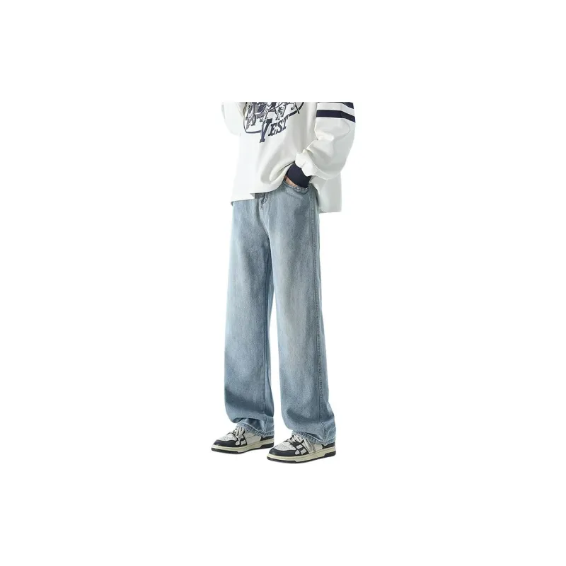 IJRJ Jeans Unisex Distressed Gray-5