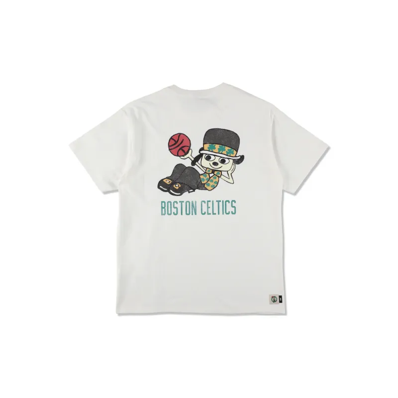 NBA x Parappa The Rapper X WIND AND SEA Celtics Team FW24 T Shirt Unisex White-1