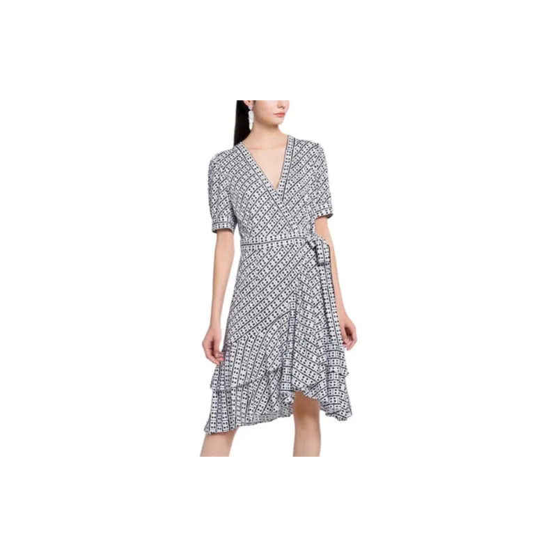 BESIONIA SS22 Short Sleeved Dress Women's Black White-2