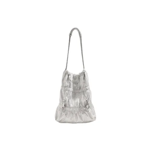 NOMK PU Handbag Shoulder Bag Women's White/Black