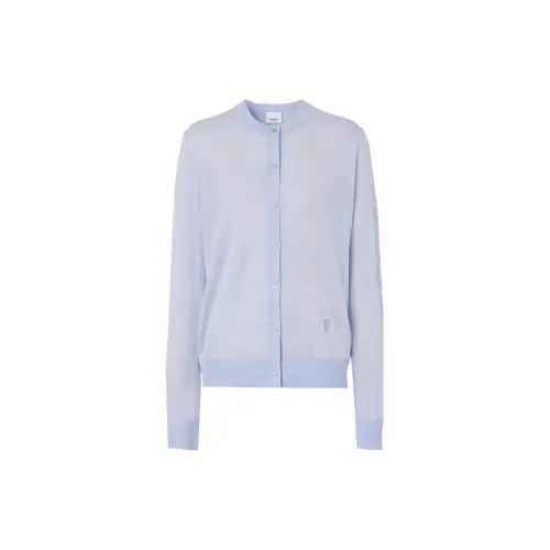 Burberry Cashmere Sweaters Women's Light Blue