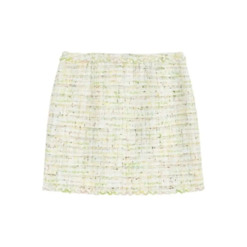 Bebe SS24 Casual Short Skirts Women's Yellow Green-1