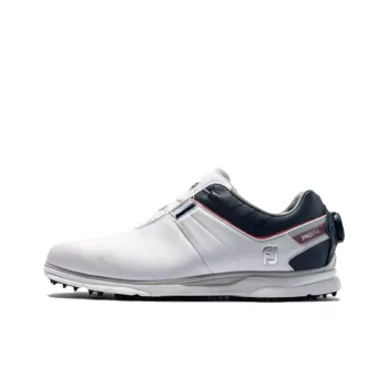 FOOTJOY Anti Slip And Wear Resistant Water Resistant Low Top Golf Shoes Men's White Blue