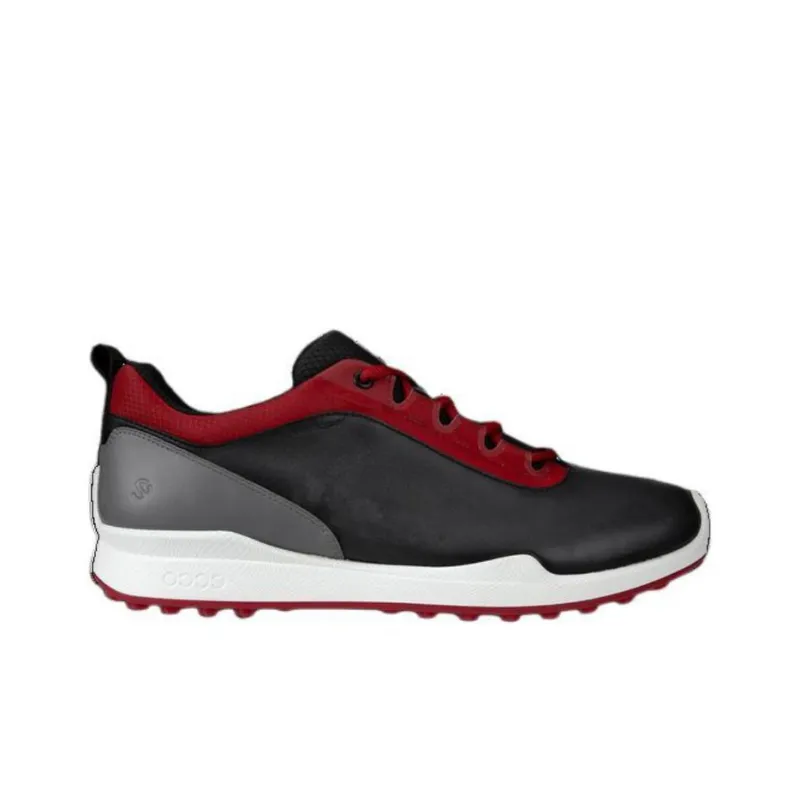 Ecco Golf Biom Hybrid Anti-Slip Wear-Resistant Low-Top Golf Shoes Men's Black Red-1