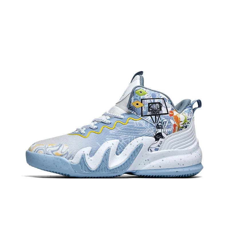 Wooden Rabbit Slip Resistant Low Top Basketball Shoes Unisex-5
