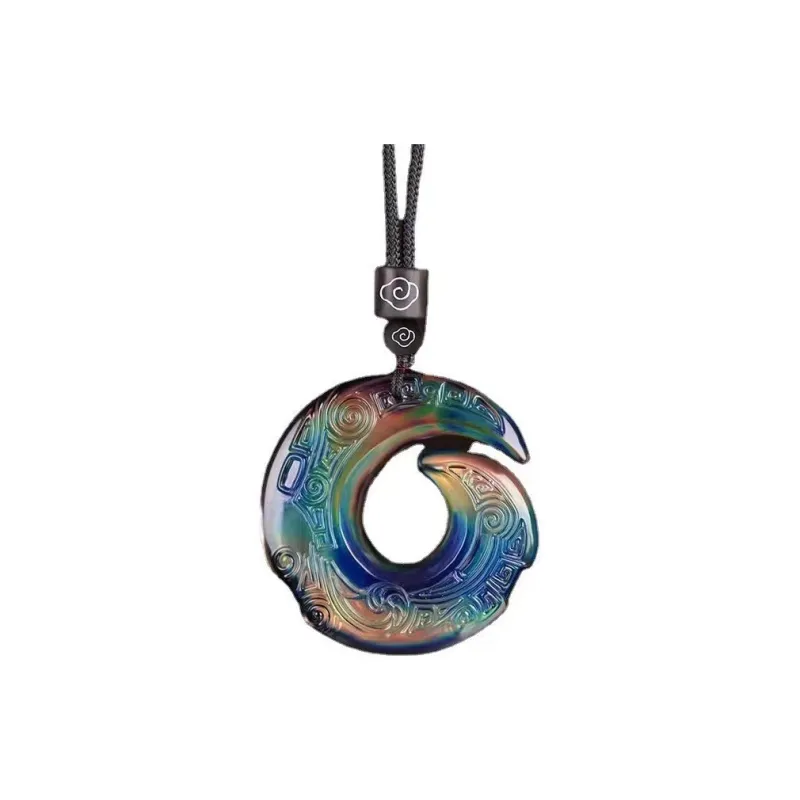 ASTAR HADES Obsidian Jade Necklaces Unisex-7