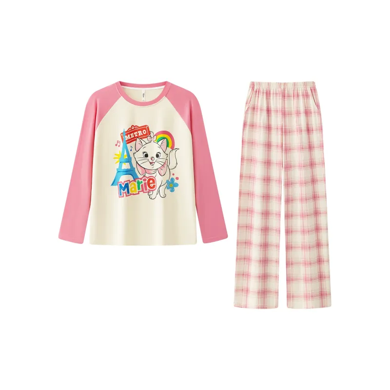 Gongdie x Disney Pajama Set Women's Pink Apricot-0
