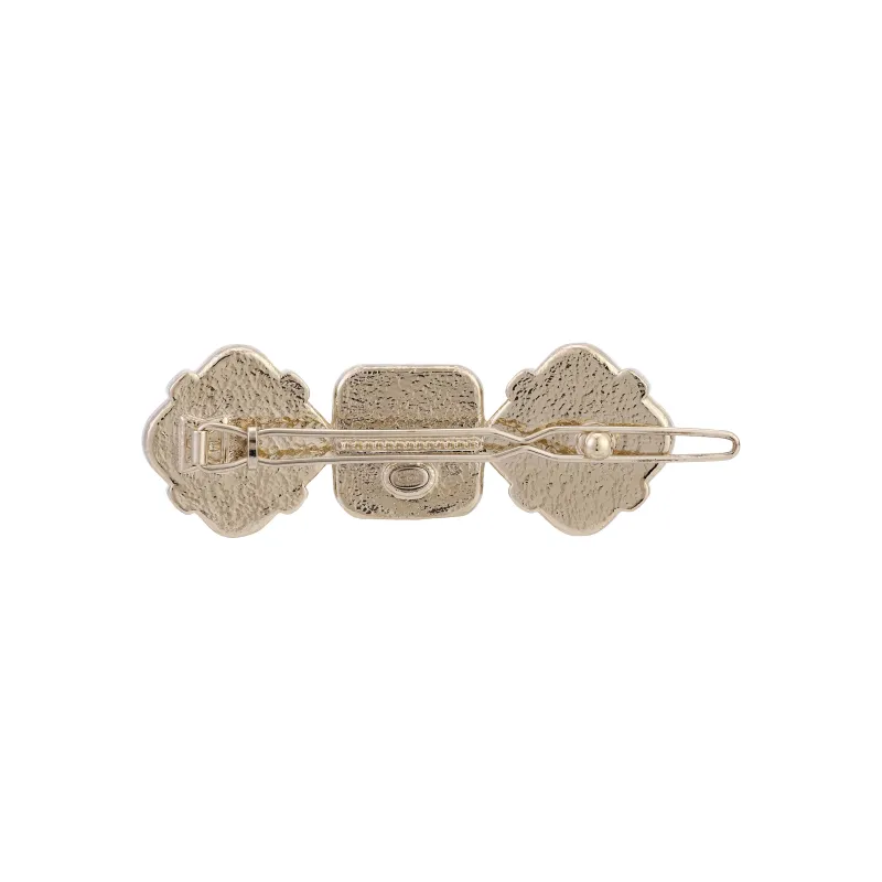 CHANEL Hair Clips Women's Gold-2