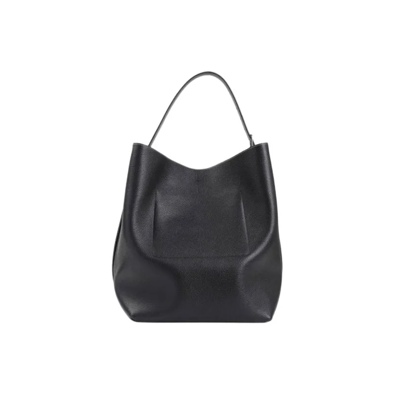 TOTEME Cow Leather Handbag Women's Black-1