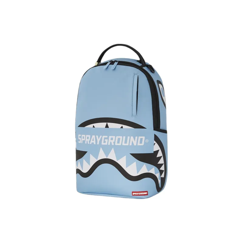 SPRAYGROUND Artificial Leather Backpack Unisex Blue-2