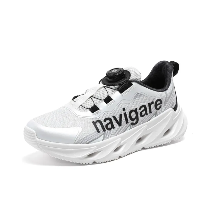 NAVIGARE Trendy Jogger Running Shoes Men Low Top Black/White Gray/White Sapphire Blue-11