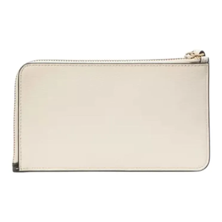 Kate Spade Polyvinyl Chloride Clutch Small Size Women's Egg White Creamy Complexion-1