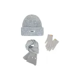 Gray Hats & Caps+Gray Scarf+Gray Glove