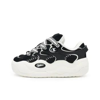 Champion Cloud Monster Low Top Skateboard Shoes Women's Black/Milk White