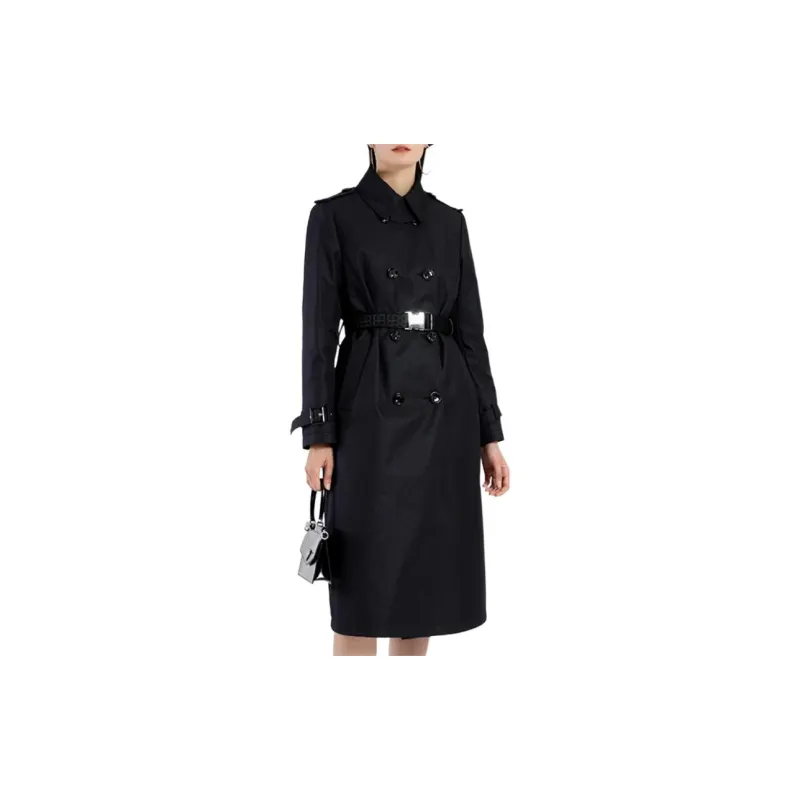 BESIONIA FW22 Trench Coat Women's Black-1