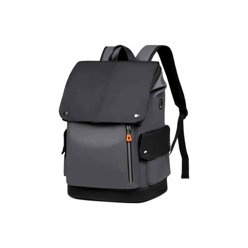 Yalu Nylon Backpack Regular Men's Black Gray/Light Gray/Black/All Gray Color-1