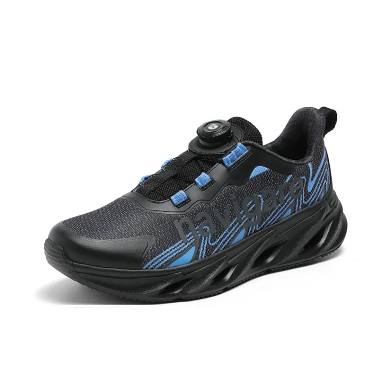 NAVIGARE Trendy Jogger Running Shoes Men Low Top Black/White Gray/White Sapphire Blue-1