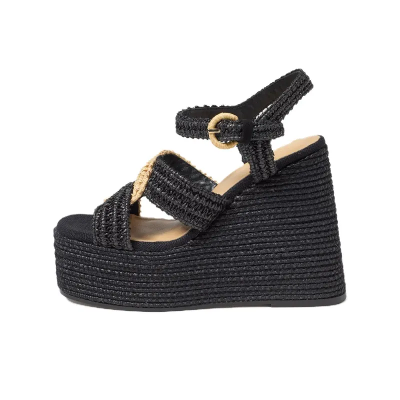 Castañer Fiodora Strap Sandals 13cm Women's Black-0