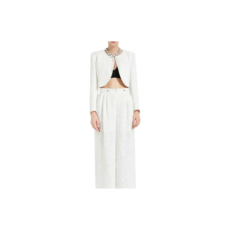 BESIONIA SS24 Casual Pants Women's White-6