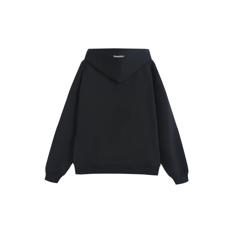 WAITINGWAVE Sweatshirt Unisex Black-1