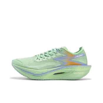 361° Fly Burn 3 Anti Slip And Wear Resistant Breathable Low Top Full Length Carbon Plate Running Shoes Unisex Green