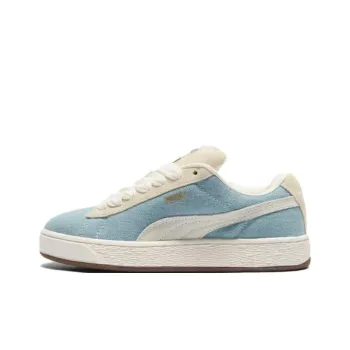 PUMA Suede XL Anti Slip Wear Resistant Low Top Skateboard Shoes Women's Blue Beige