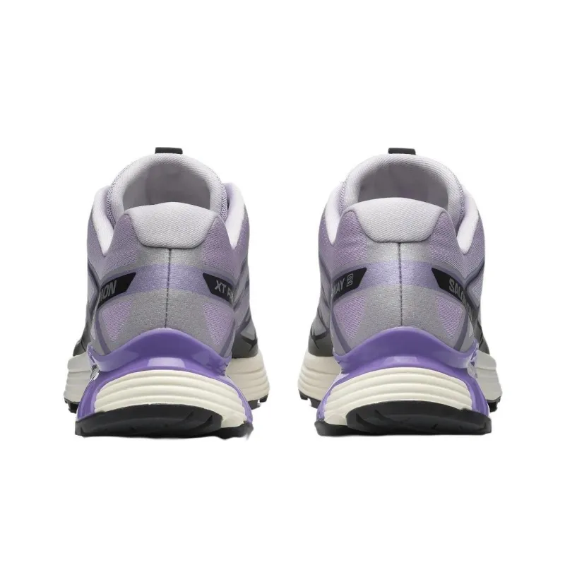 SALOMON XT Pathway Shock Absorbers With Slip Resistant Features Low Top Running Shoes Unisex Purple Silver-2