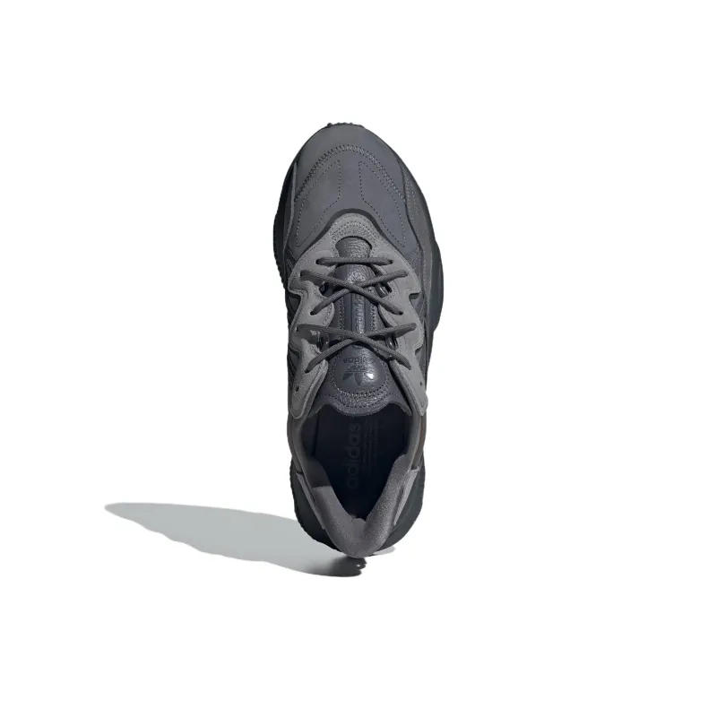 Adidas Originals Ozweego Anti Slip Wear Resistant Low Top Chunky Sneakers Unisex Gray-3