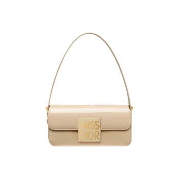 DIOR Miss Dior Cow Leather One Shoulder Handbag Women's Rope Beige