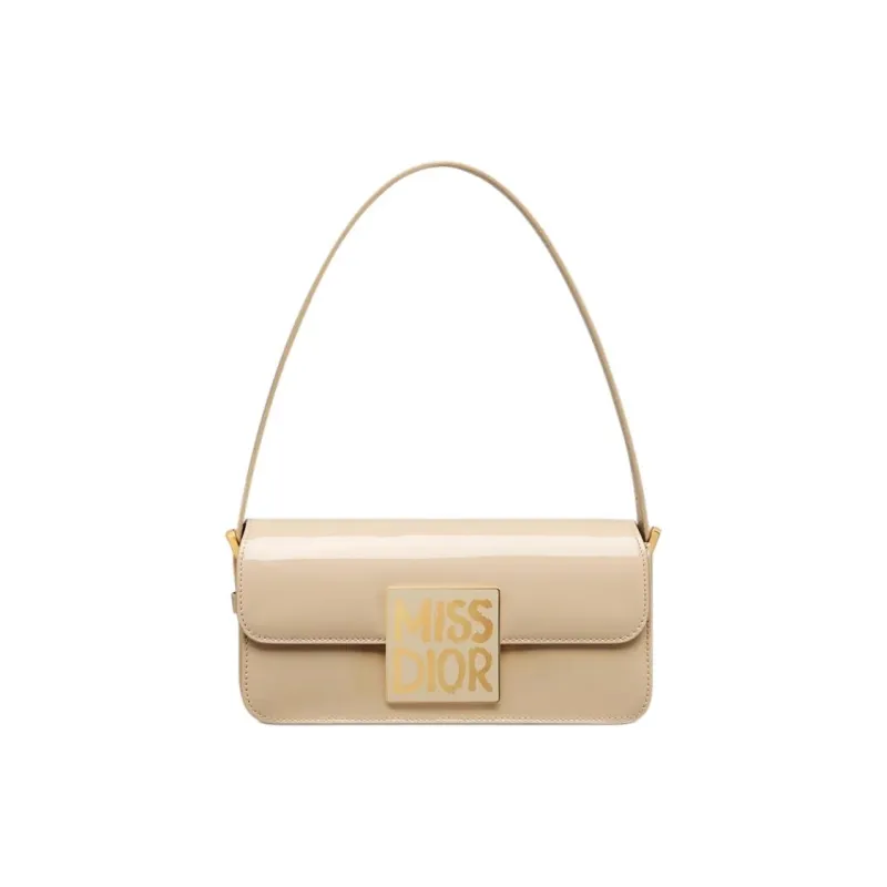DIOR Miss Dior Cow Leather One Shoulder Handbag Women's Rope Beige-0