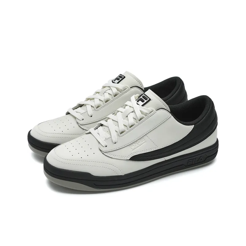 FILA FX 2 Abrasion Resistant Low Top Skateboard Shoes Men's Silver Black-1