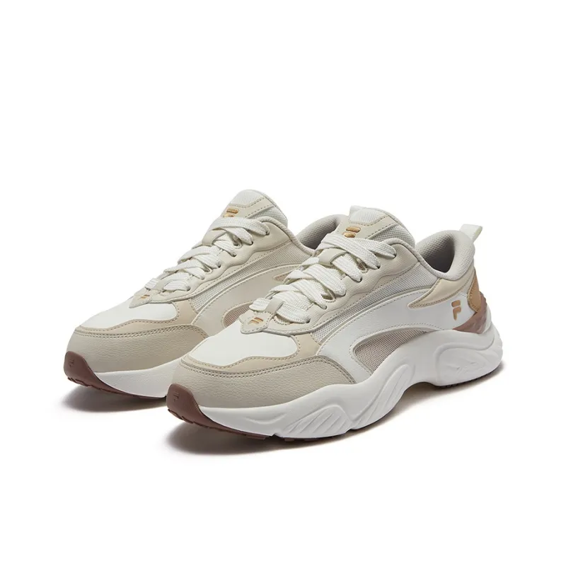 FILA FUSION Conch D Snail Shoes Wear Resistant Low Top Casual Shoes Men's White Brown-2