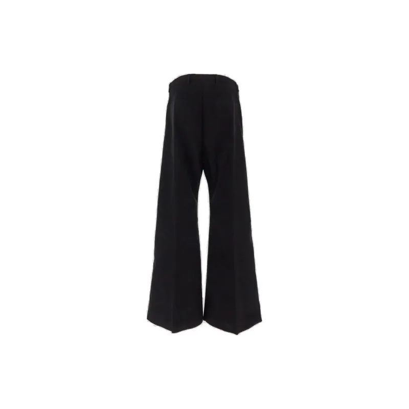 RICK OWENS Eyelets Detailed Wide Leg Trousers-1