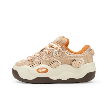 Champion Cloudy Little Demon Skateboard Shoes Women's Sesame Brown/Flame Color