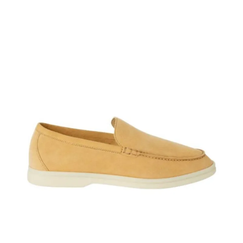 Loro Piana Summer Walk Loafers Women's Beige Yellow-1
