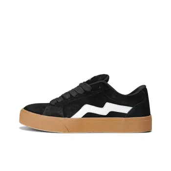BXGY Anti Slip Wear Resistant Low Top Classic Stylish Skateboarding Shoes Unisex Black Brown White