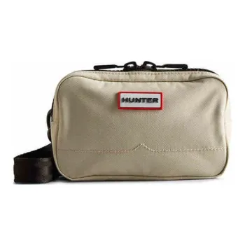 HUNTER Nylon Shoulder Bag, Crossbody Bag Unisex White Sandy