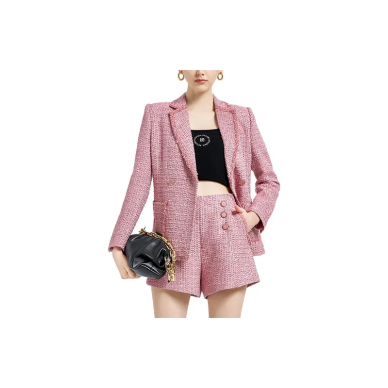 BESIONIA FW23 Casual Shorts Women's Pink-3