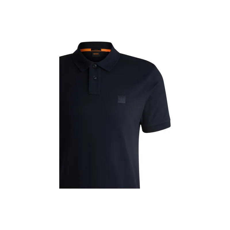 HUGO BOSS Logo Patch Short Sleeved Polo Shirt-11