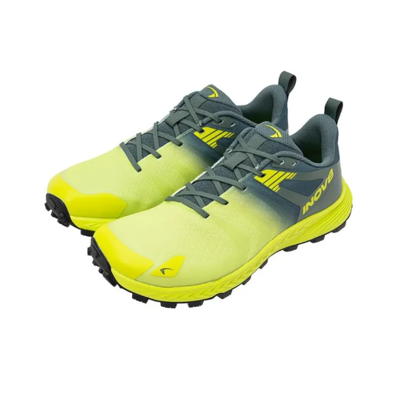 INOV-8 Anti-Slip Wear-Resistant Low-Top Trail Running Running Shoes Men's Yellow Gray-2